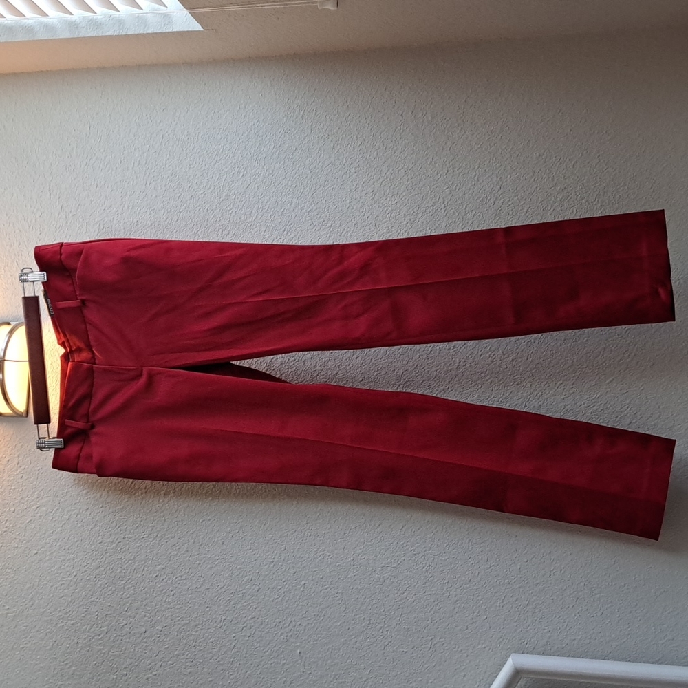 EXPRESS DESIGN STUDIO RED Satin Skinny Leg Pant NWT